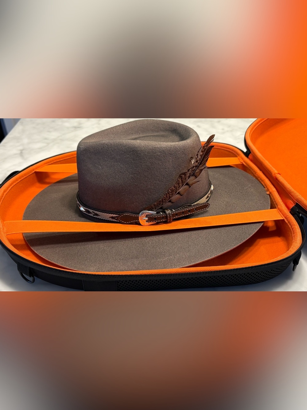 UNISEX American Hat Makers Wool Hat + Hardshell Travel Case SM - Picture 3 of 8